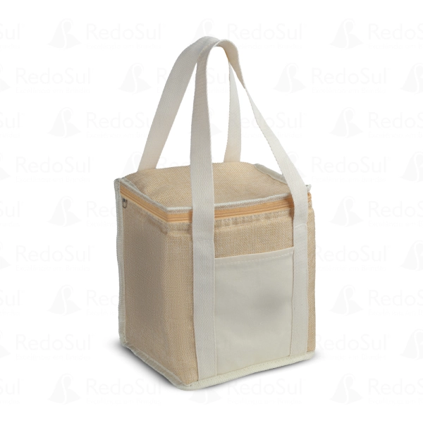 Bolsa Térmica Personalizada em algodão e Juta Sintética